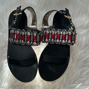 Marni Jeweled Satin Platform Size 9